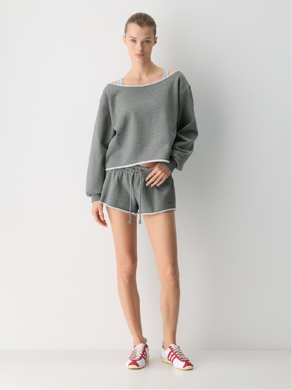 Aritzia Off-shoulder Sweatshirt
